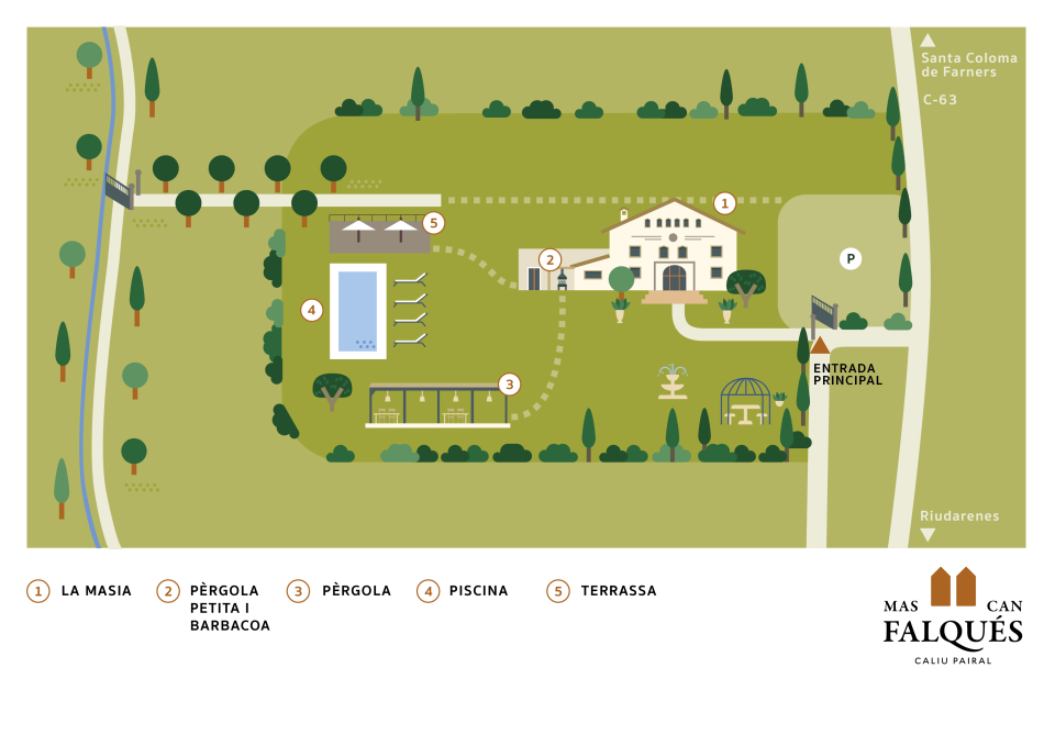 Mapa de Mas Can Falqués