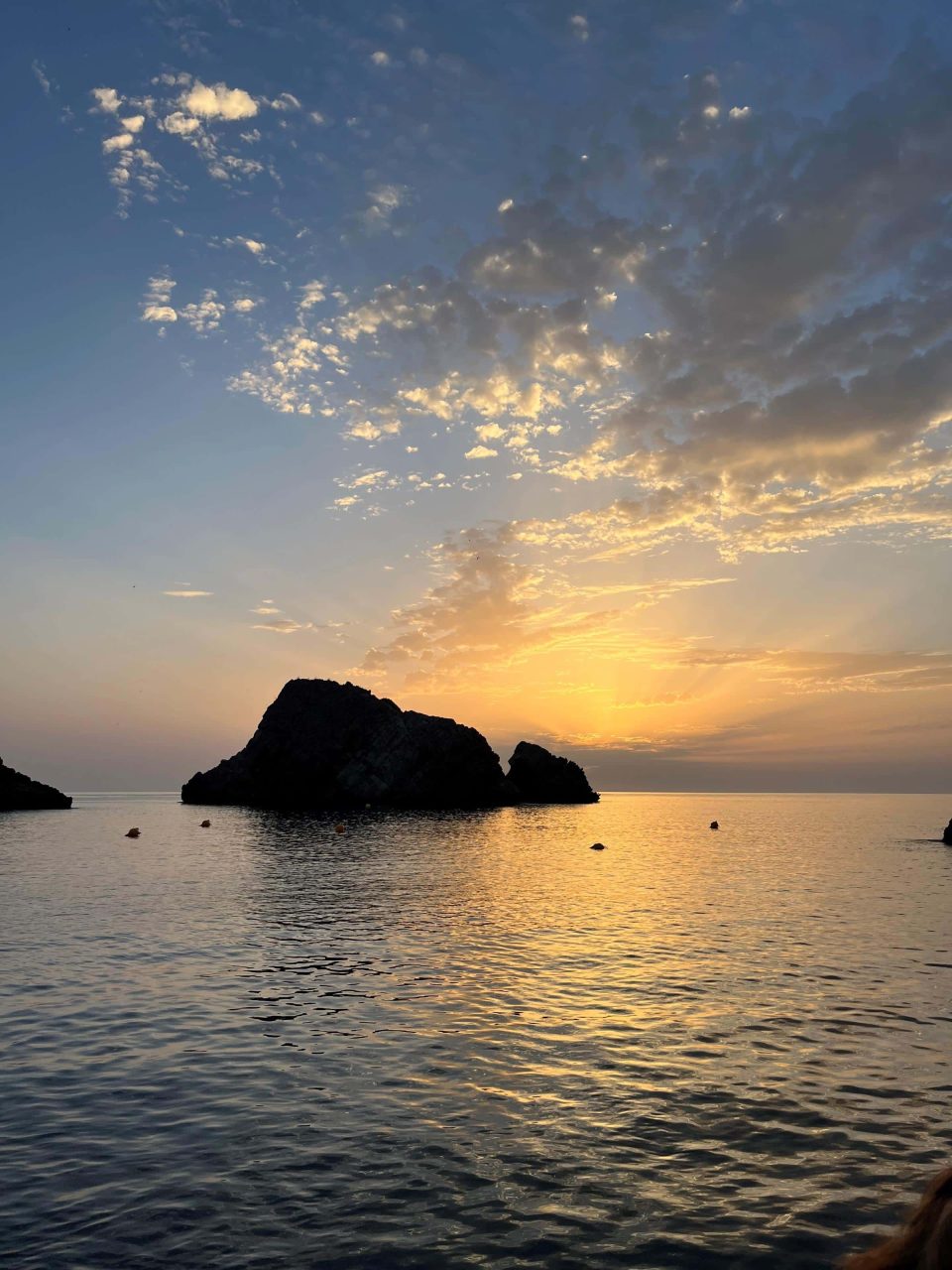 Vistes des d'un vaixell a les illes Medes